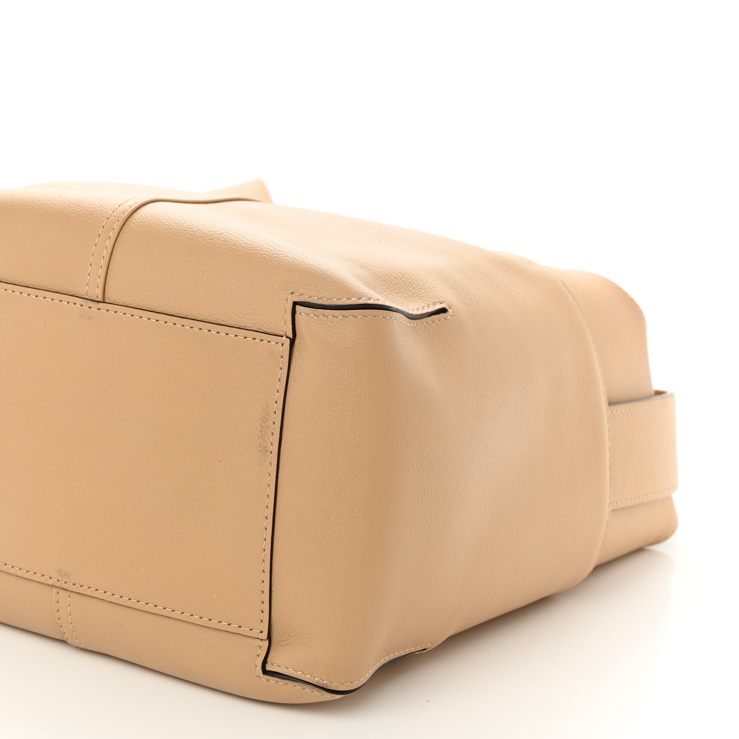 Delvaux Grained Calfskin Mini So Cool Satchel Latte 9 of 9