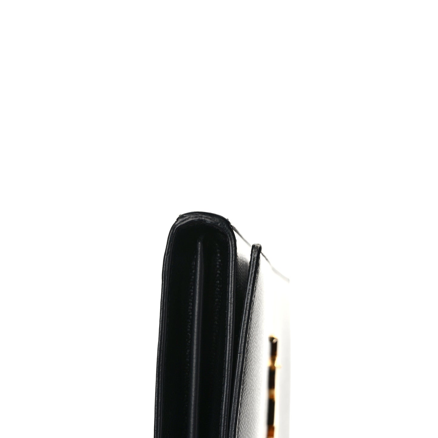 Grain De Poudre Monogram Chain Wallet Black