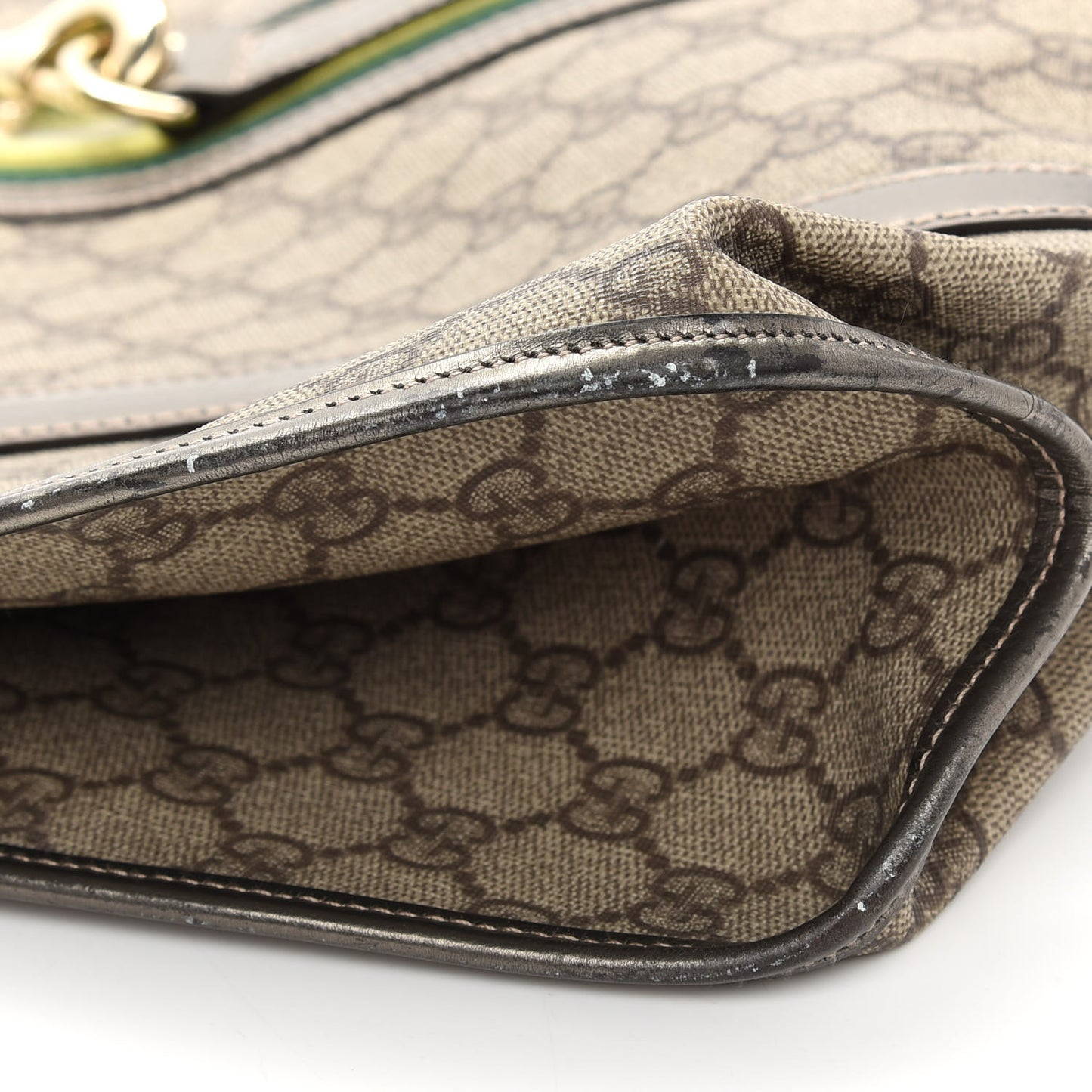GG Plus Monogram Web Large Joy Shoulder Bag Metallic