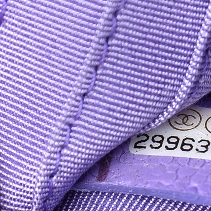 Chanel Caviar Quilted Small Zipped Pouch Purple 7 of 7