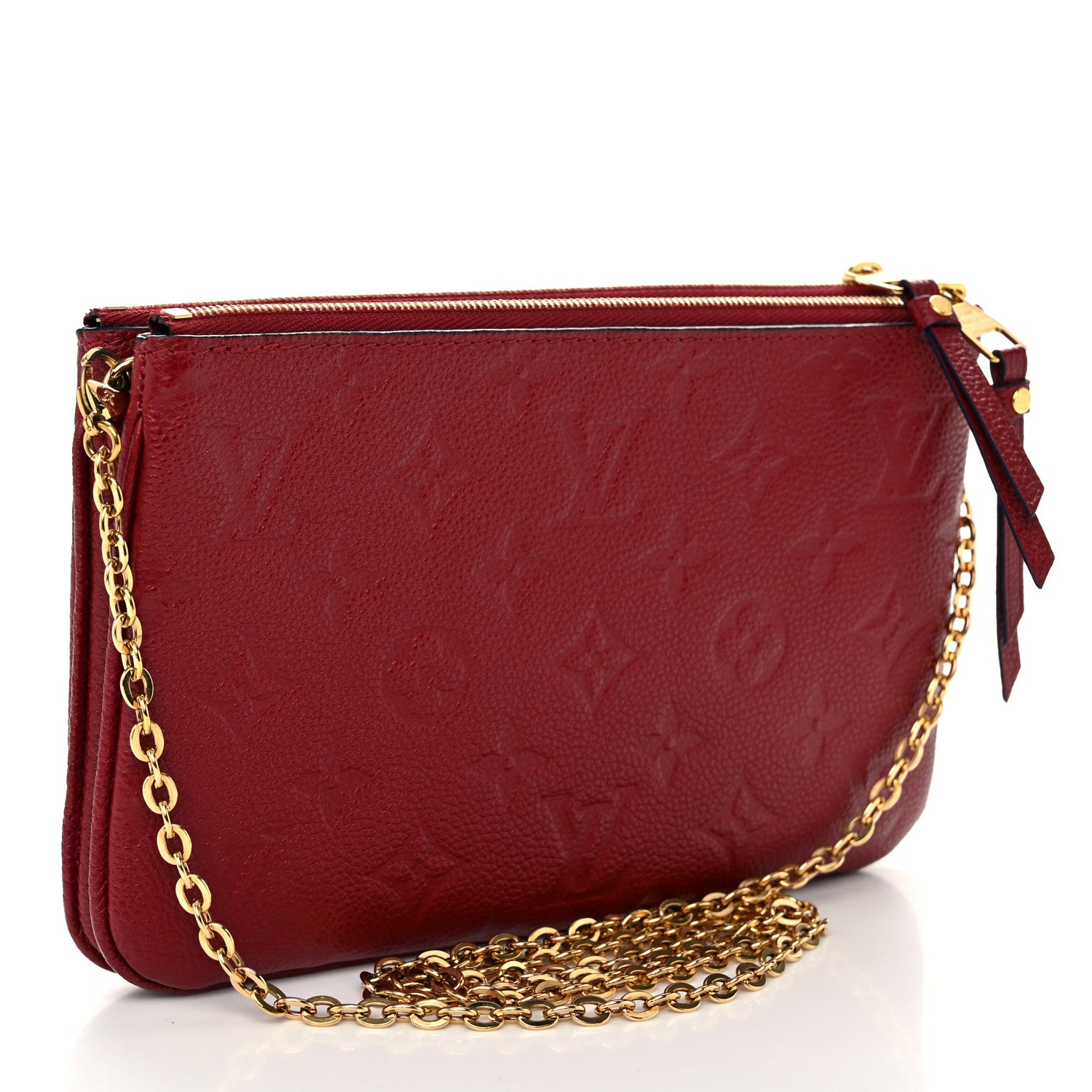 Louis Vuitton Empreinte Double Zip Pochette Cherry Berry 3 of 11