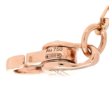Gucci 18K Rose Gold Diamond GG Running Bracelet 4 of 6