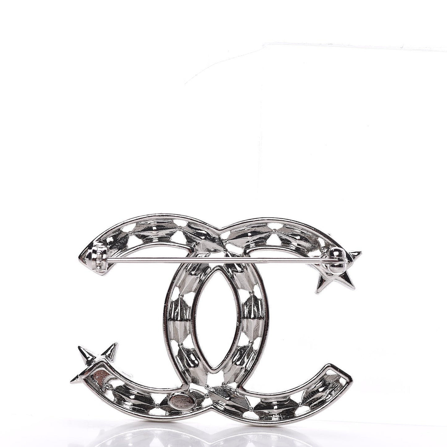 Crystal Starfall CC Brooch Silver