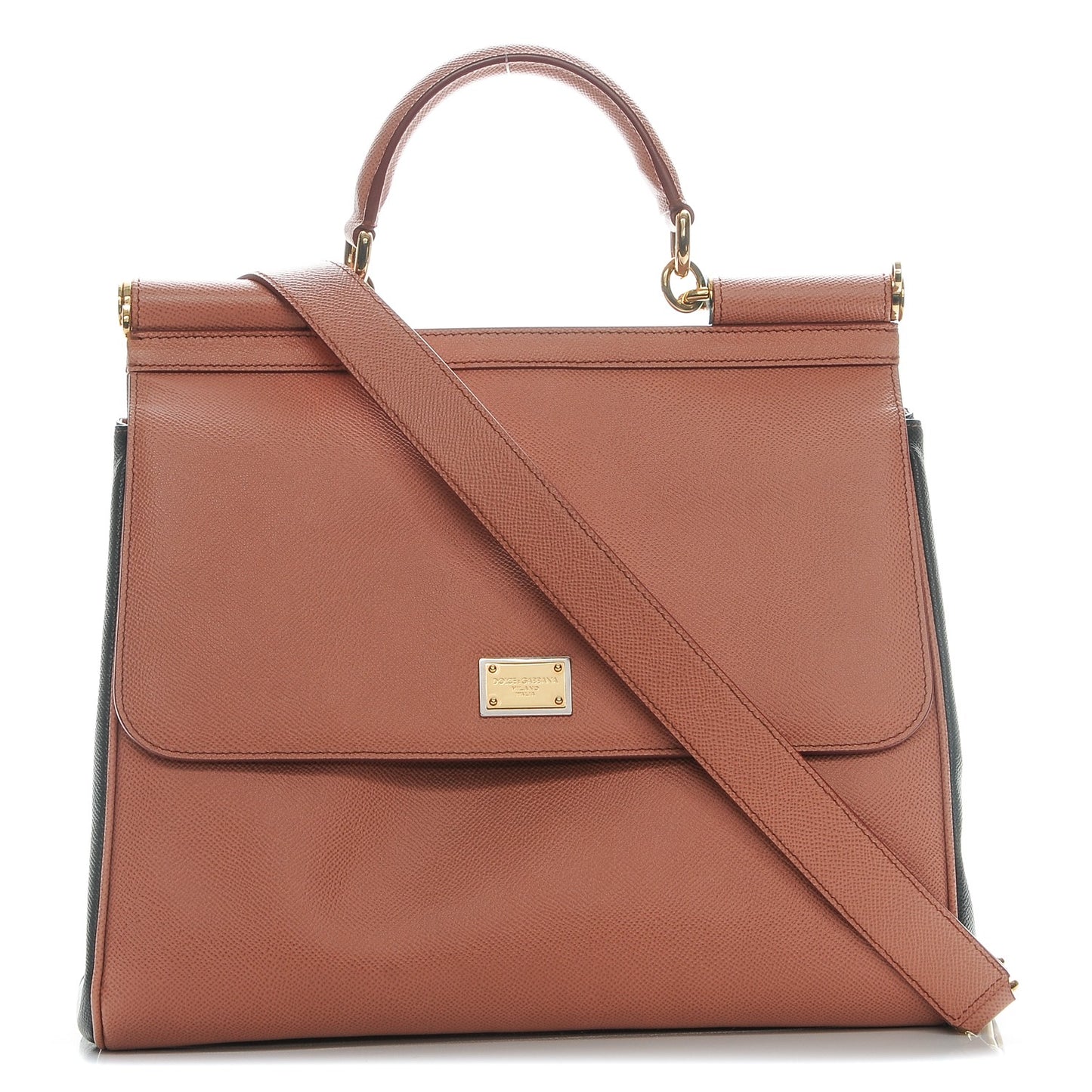 Dauphine Large Miss Sicily Satchel Fard Nero Black