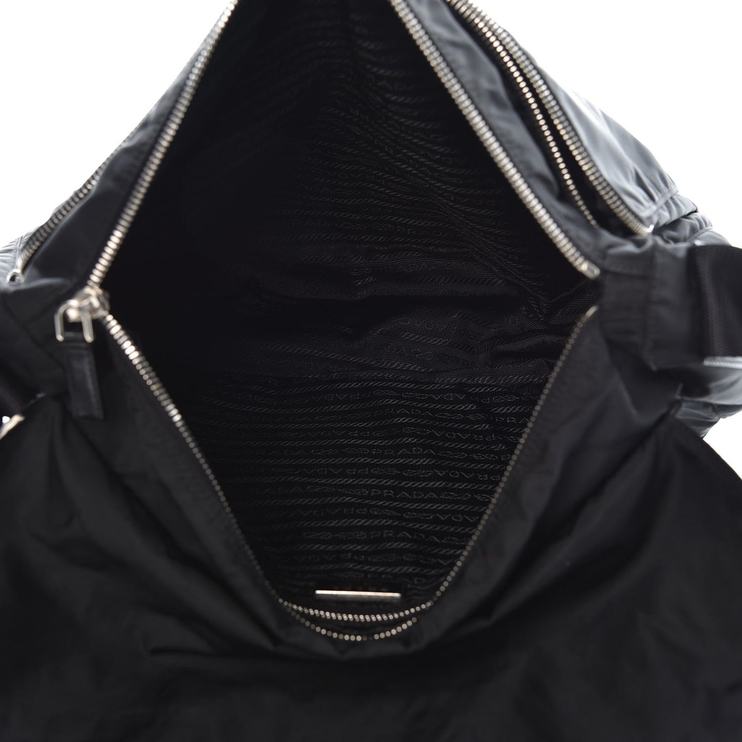 Nylon Vela Messenger Bag Black