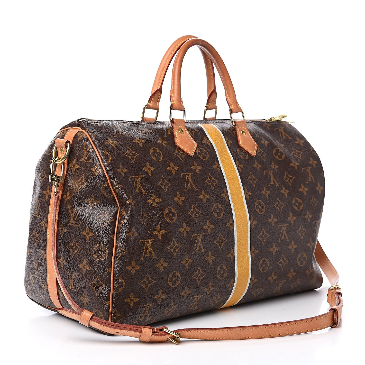 Louis Vuitton Monogram My LV Heritage Speedy Bandouliere 40 Yellow White 2 of 15