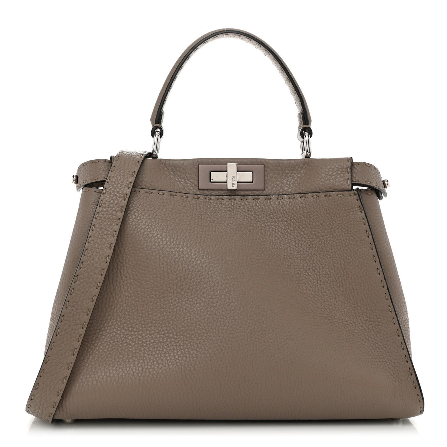 Cuoio Romano Selleria Medium Peekaboo Iconic Satchel Corda