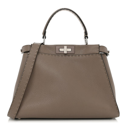 Fendi Cuoio Romano Selleria Medium Peekaboo Iconic Satchel Corda 1 of 10