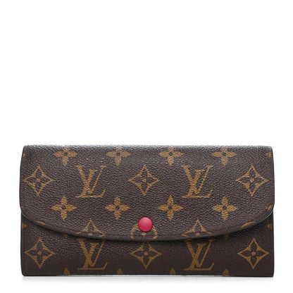 Louis Vuitton Monogram Emilie Wallet Fuchsia 1 of 5