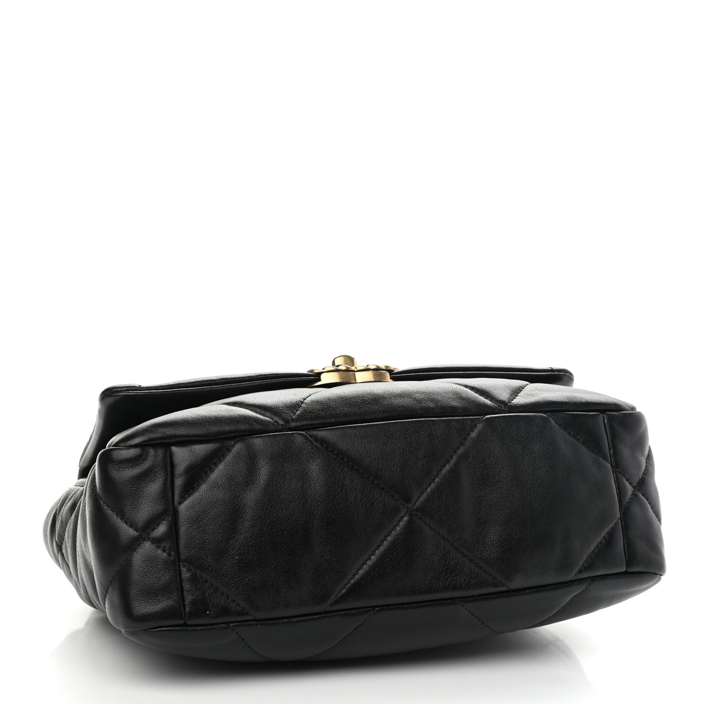 Lambskin Quilted Medium Chanel 19 Flap Black