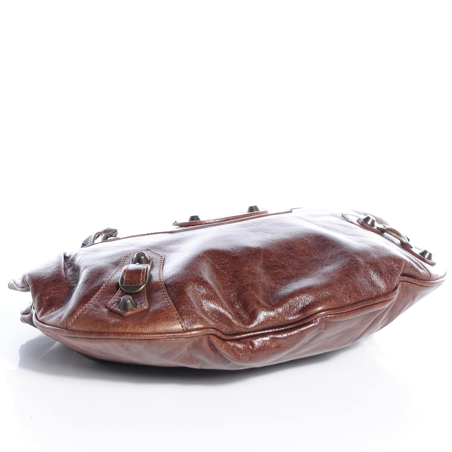 Balenciaga Chevre Oval Clutch Truffle 4 of 10