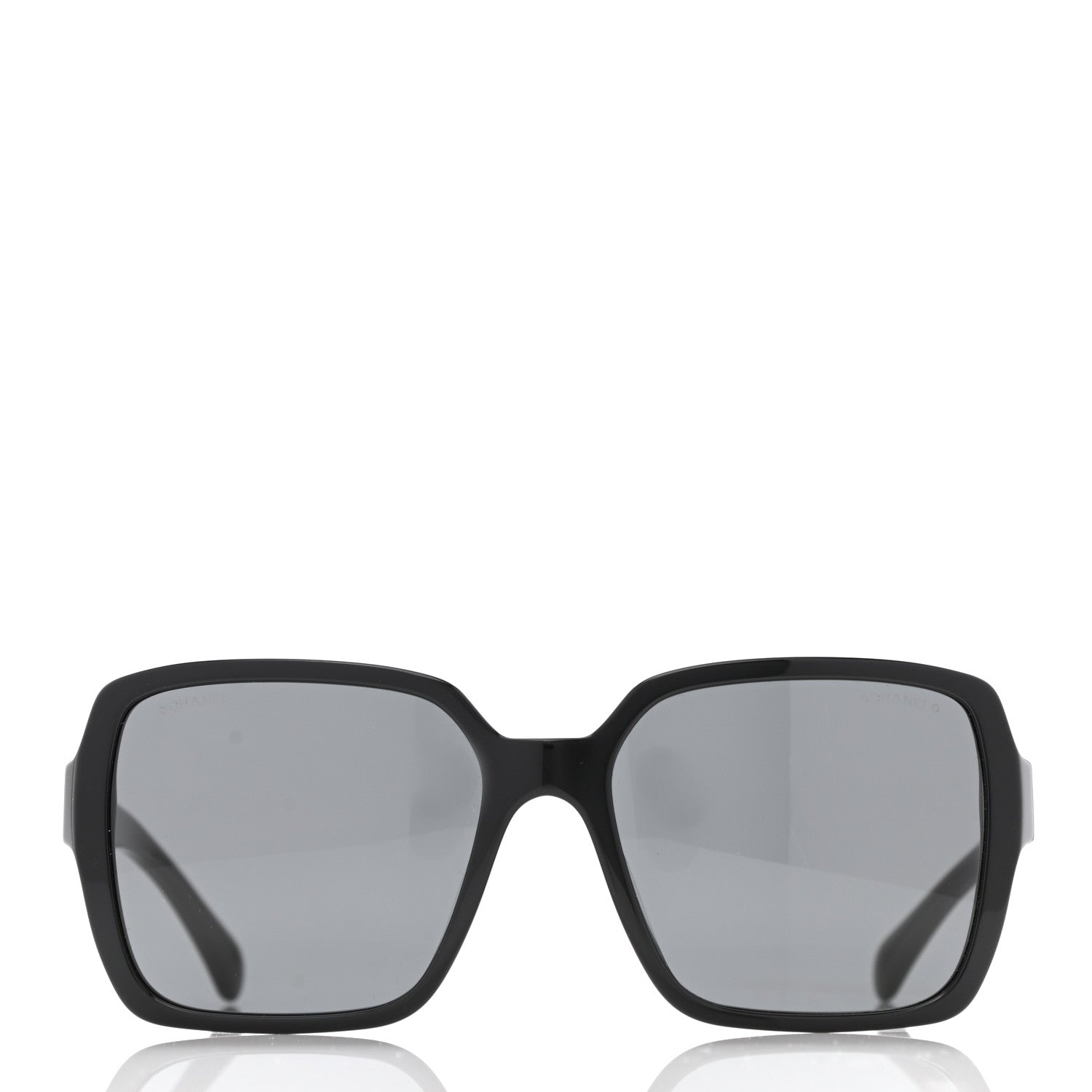 Chanel Acetate Polarized Square Sunglasses 5408 Black 2 of 8