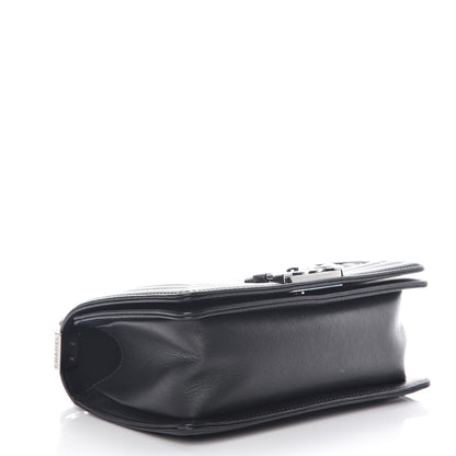 Chanel Calfskin Chain Chevron Small Boy Flap Black 4 of 12