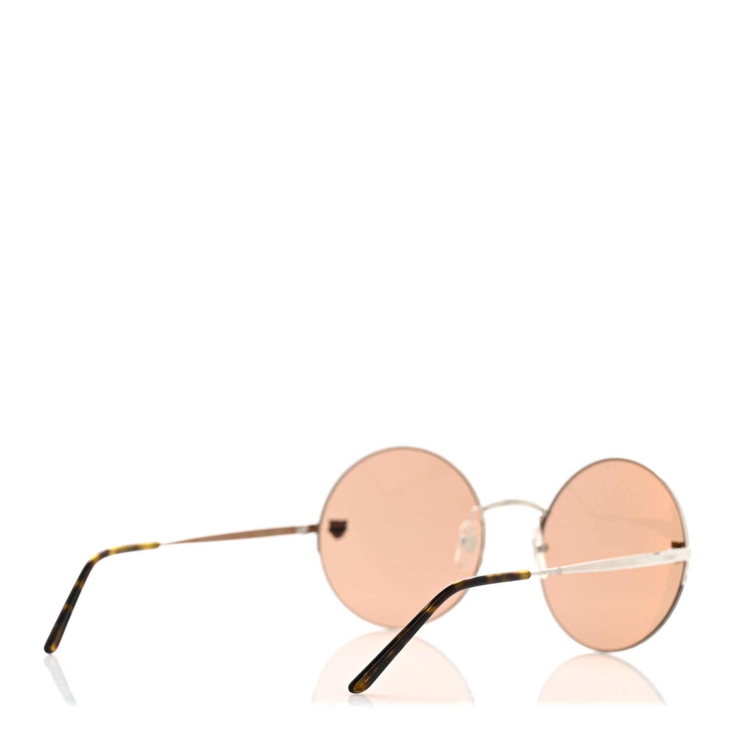 Cartier Panthere De Cartier Round Sunglasses CT0022S 003 Silver 4 of 6