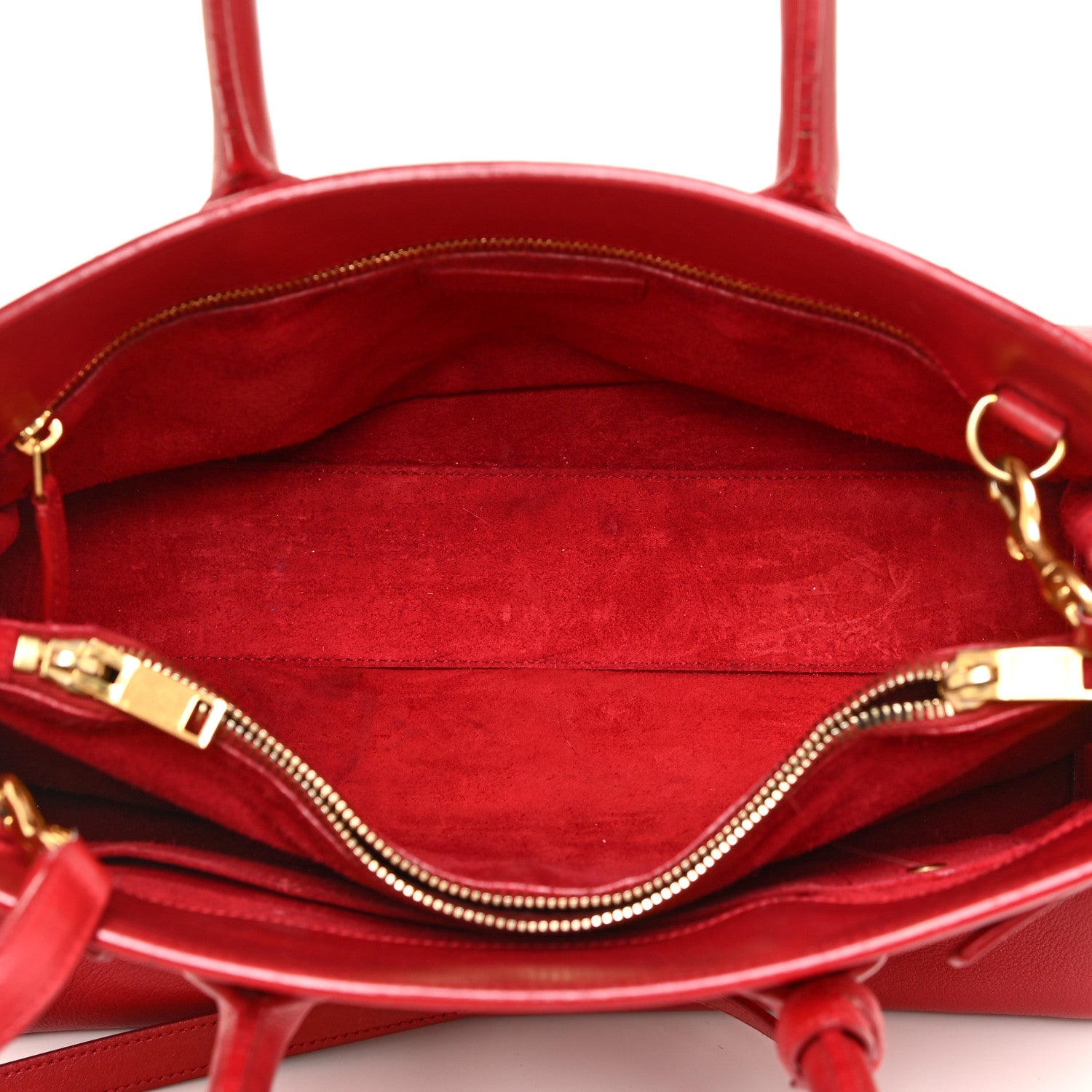 Saint Laurent Calfskin Small Sac De Jour Rouge Orient 6 of 26