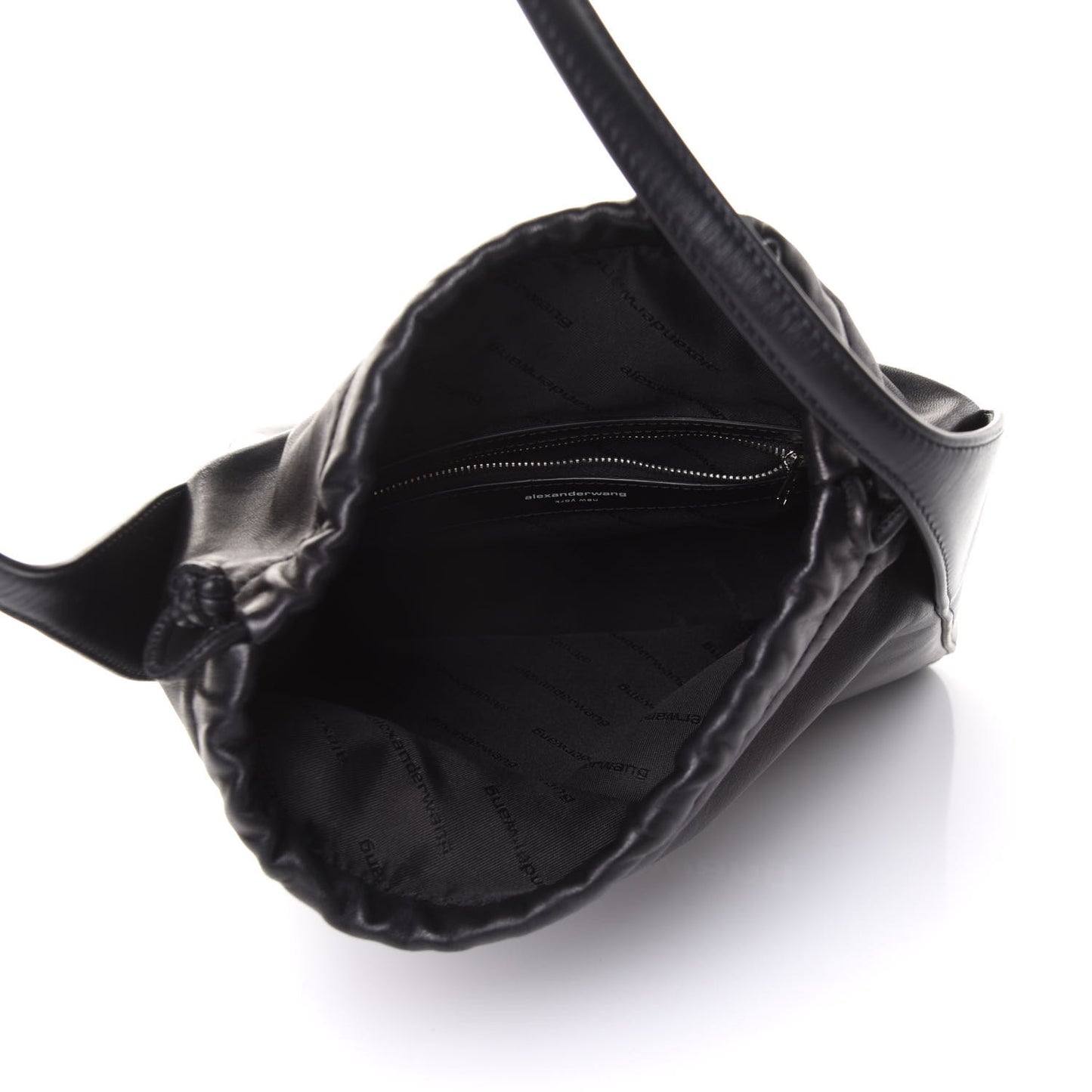 Lambskin Nylon Small Ryan Bag Black