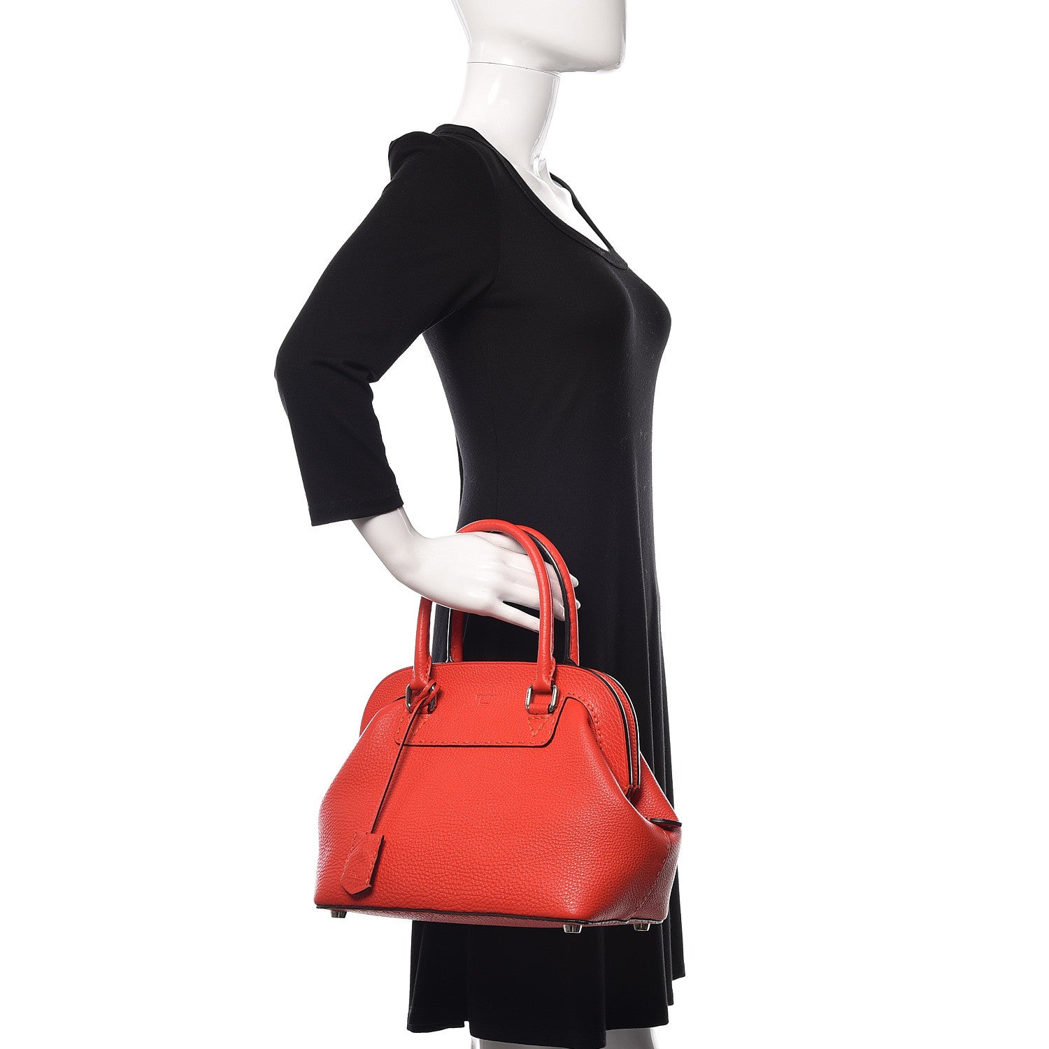 Fendi Cuoio Romano Selleria Adele 1328 Bag Papavero 2 of 19