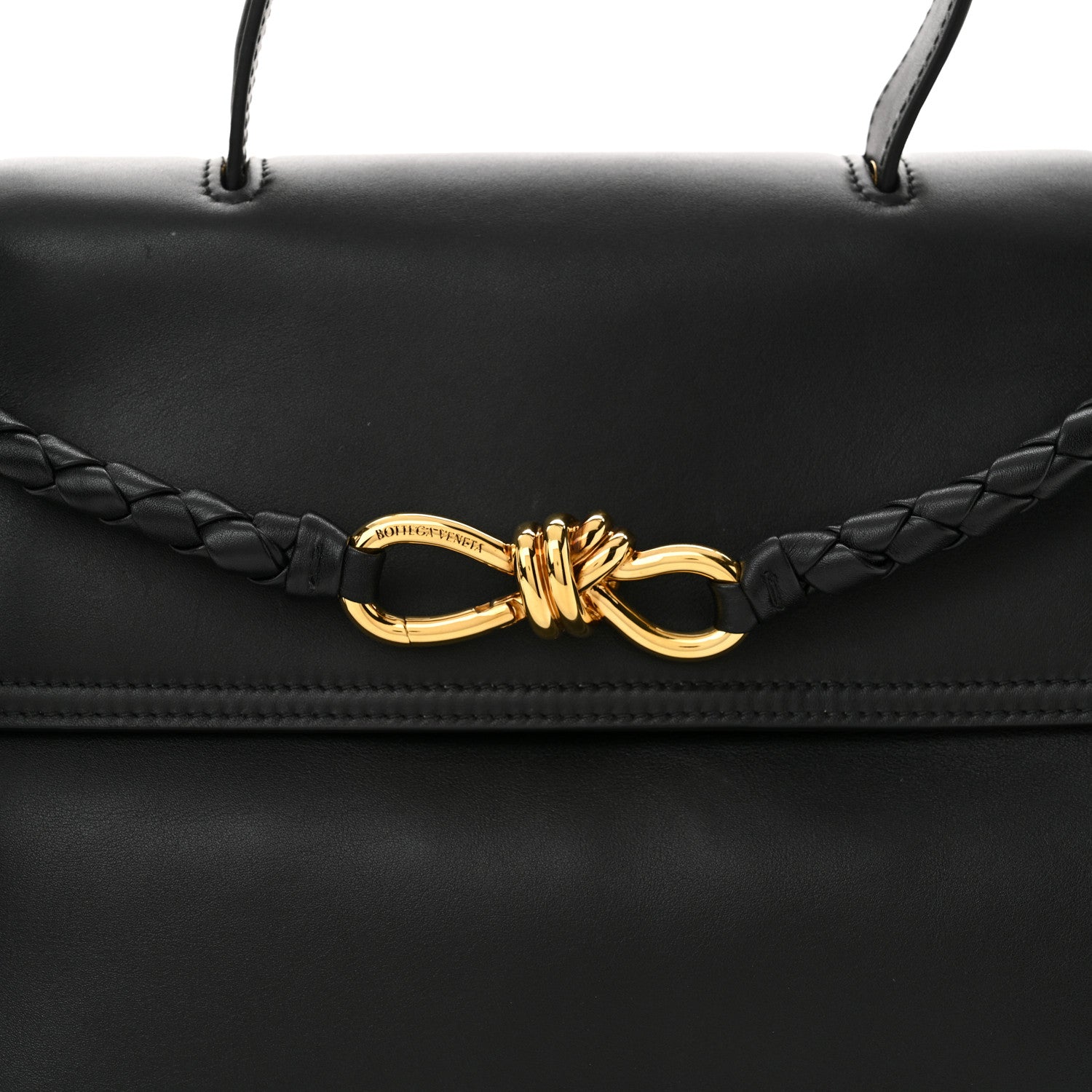 Bottega Veneta Silky Calfskin Medium Ciao Ciao Black 8 of 10