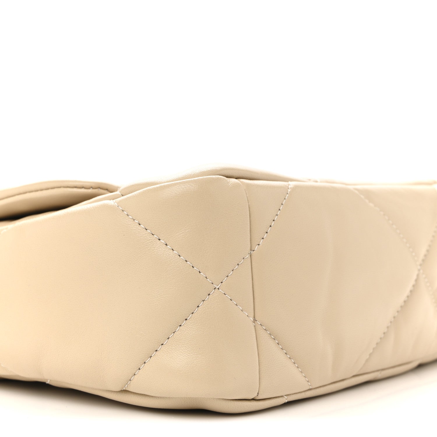 Chanel Lambskin Quilted Medium Chanel 19 Flap Beige 9 of 12