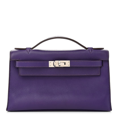 Hermes Swift Kelly Pochette Clutch Iris 1 of 12