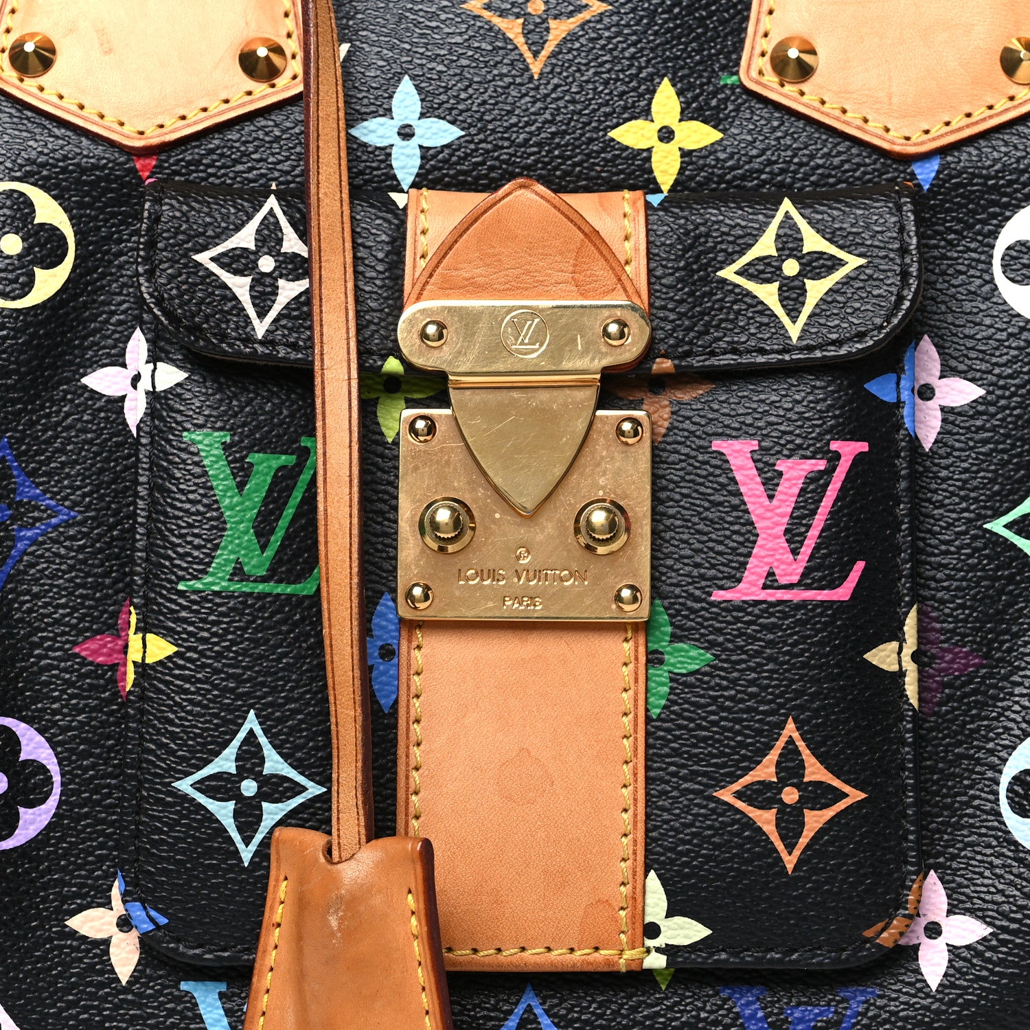 Louis Vuitton Monogram Multicolor Speedy 30 Black 7 of 12