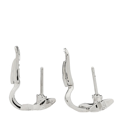 Chanel 18K White Gold Diamond Etoile Filante Earrings 3 of 5