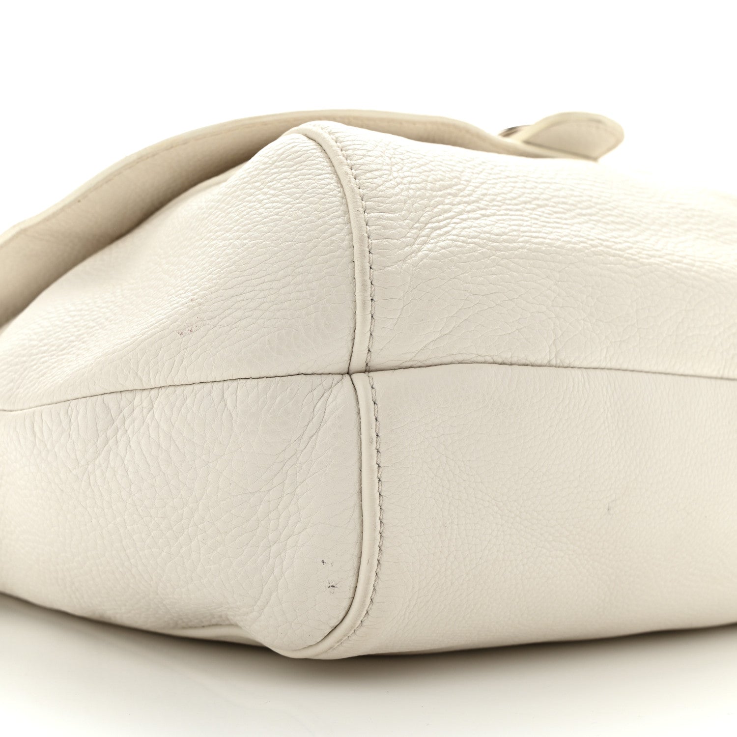Gucci Calfskin Techno Horsebit Large Flap White 9 of 15