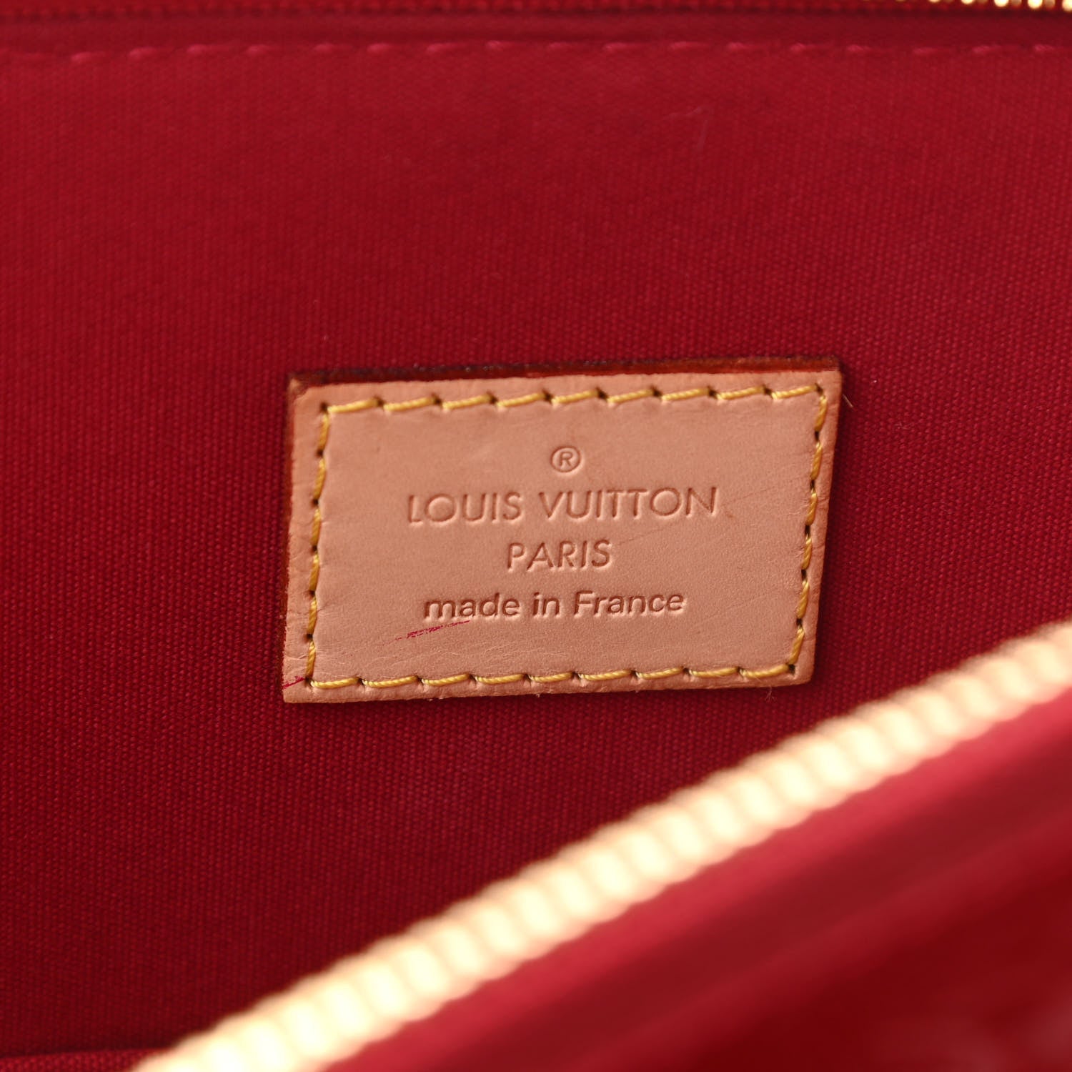 Louis Vuitton Vernis Alma MM Pomme D'Amour 6 of 9