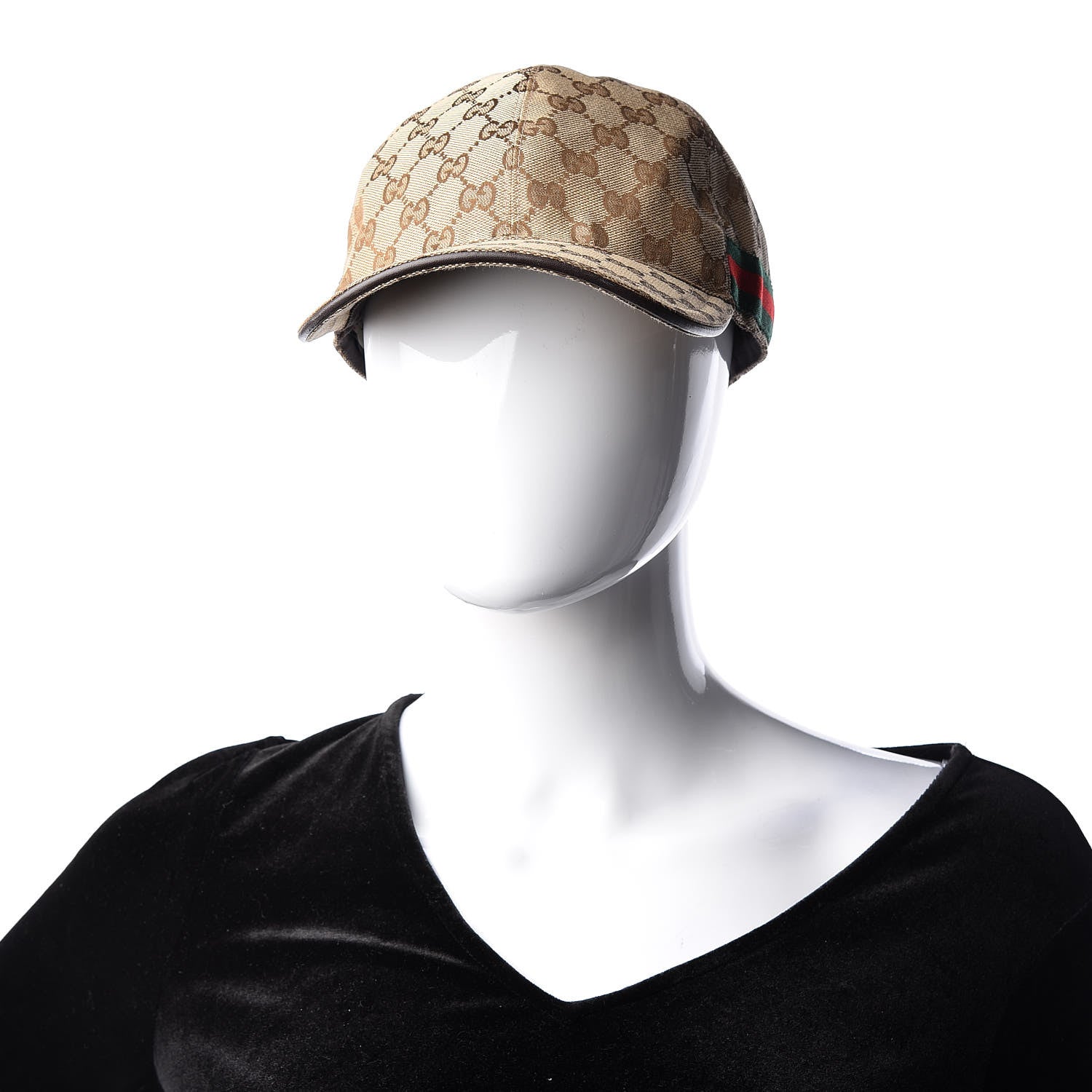 Gucci Monogram Web Baseball Hat XL Beige Cocoa 3 of 9