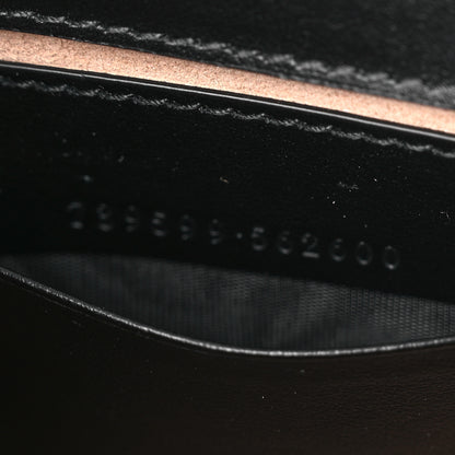 Gucci Calfskin Matelasse Monochrome GG Marmont Chain Mini Belt Bag Black 7 of 10