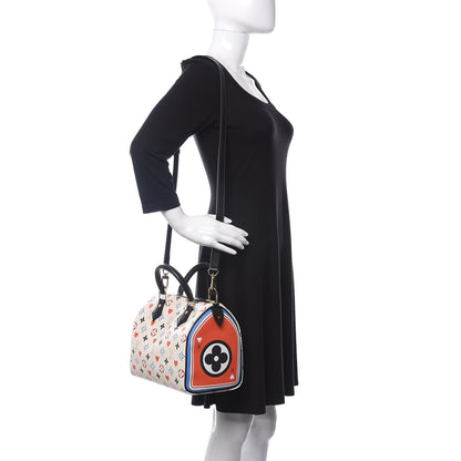 Louis Vuitton Game On Speedy Bandouliere 25 White 2 of 9