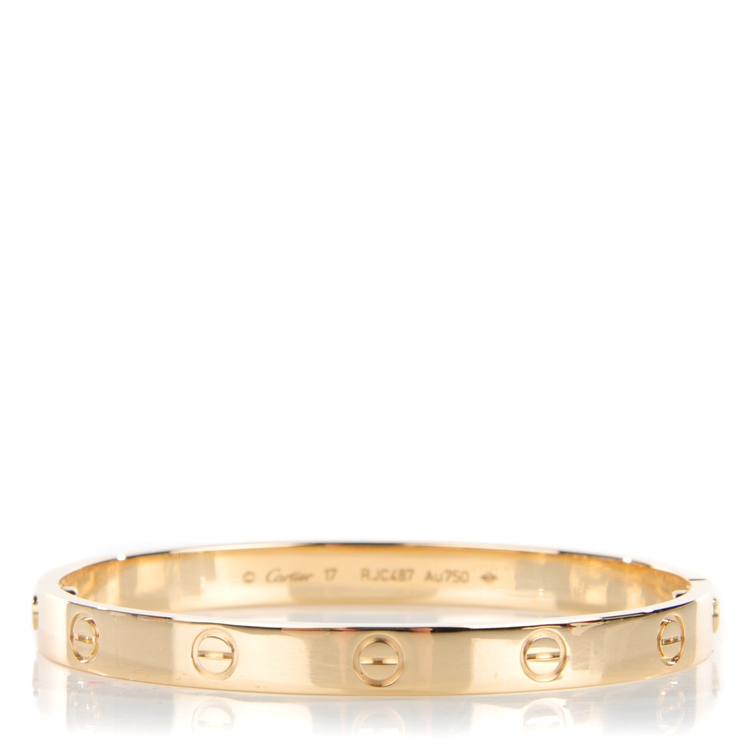 Cartier 18K Yellow Gold LOVE Bracelet 17 1 of 6