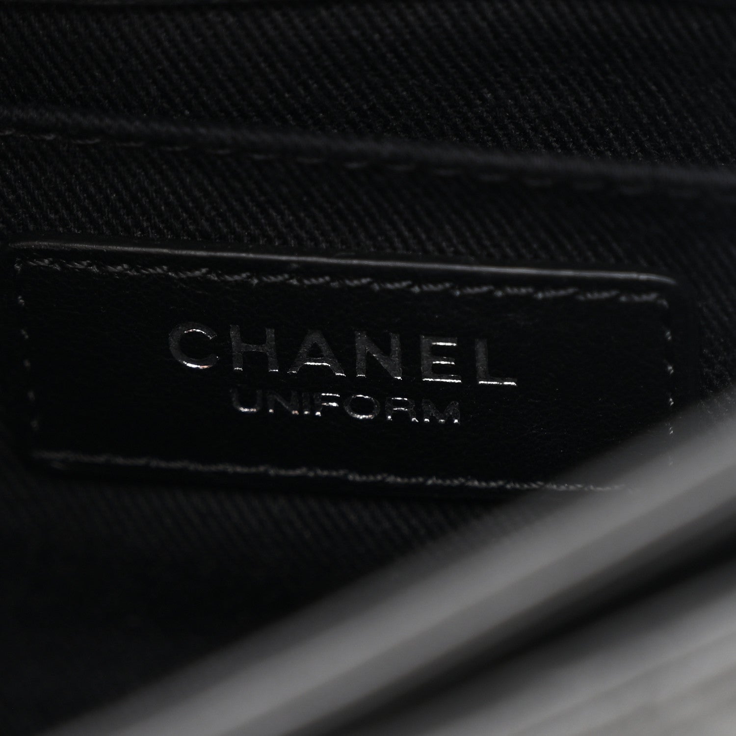 Chanel Calfskin Quilted CC Uniform Flap Belt Bag Black 6 of 11