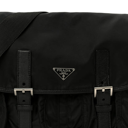 Prada Tessuto Nylon Messenger Bag Black 8 of 10