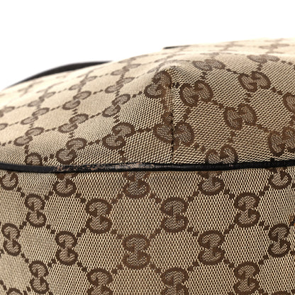 Gucci Monogram Large New Ladies Web Hobo Dark Brown 8 of 16
