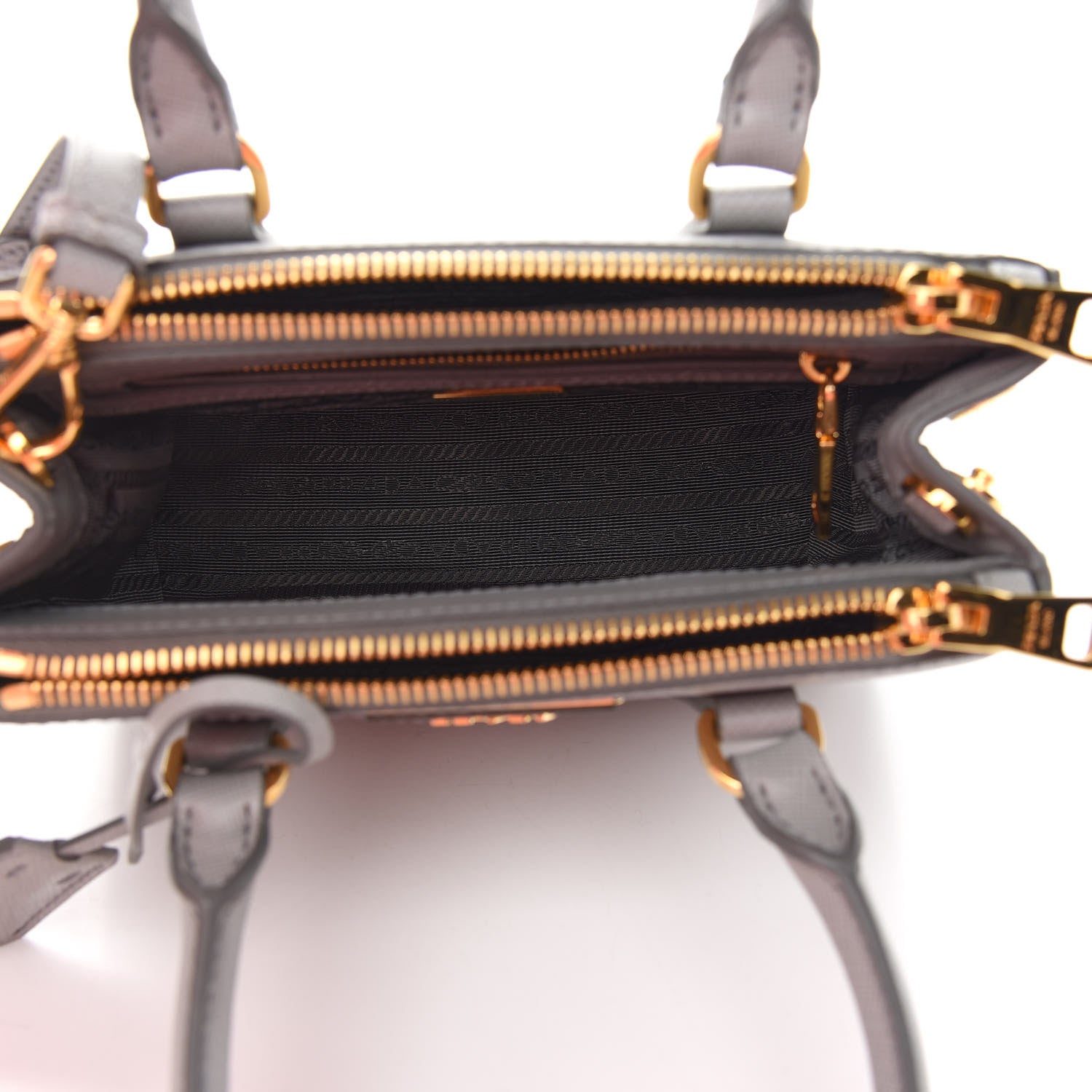 Prada Saffiano Mini Galleria Double Zip Tote Marmo 5 of 8
