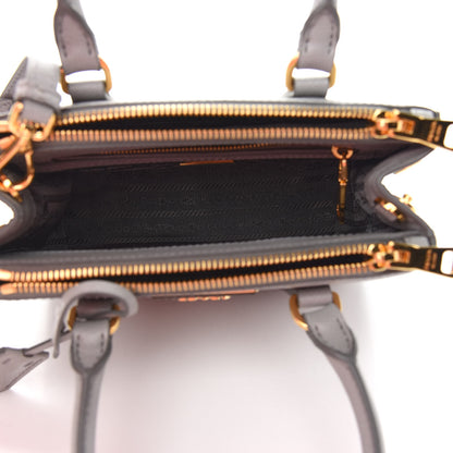 Prada Saffiano Mini Galleria Double Zip Tote Marmo 5 of 8