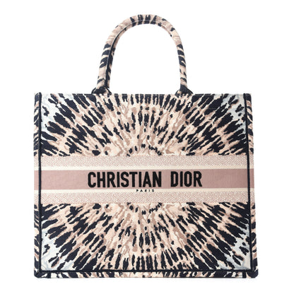 Christian Dior Canvas Embroidered Tie Dye Large Book Tote Multicolor 1 of 10