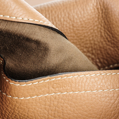 Chloe Calfskin Medium Marcie Round Crossbody Bag Nut 6 of 9