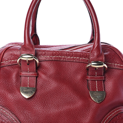 Gucci Guccissima Signoria Large Dome Bag Red 6 of 8