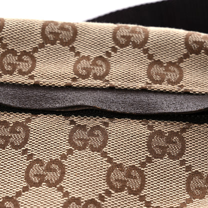 Gucci GG Monogram Double Pocket Belt Bag Dark Brown 14 of 16
