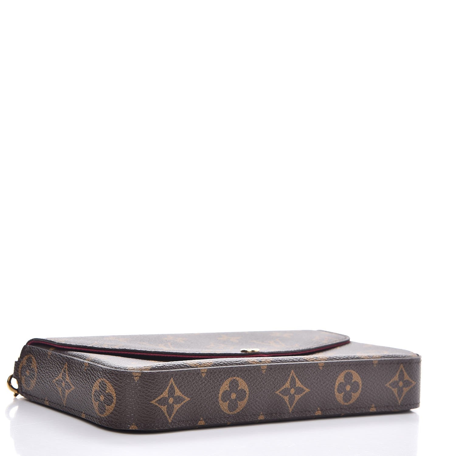 Louis Vuitton Monogram Pochette Felicie Chain Wallet Fuchsia 4 of 9
