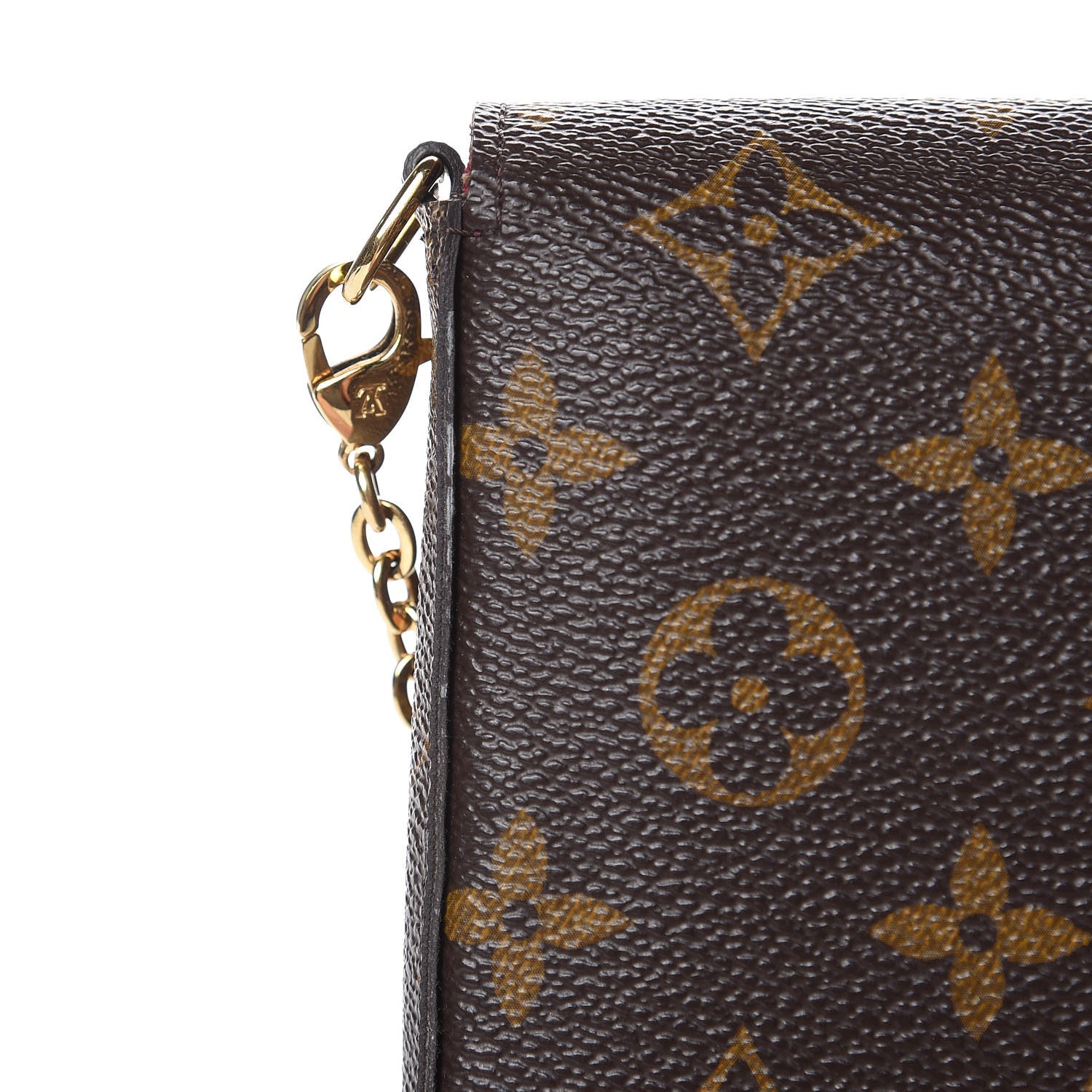 Louis Vuitton Monogram Pochette Felicie Chain Wallet Fuchsia 12 of 13