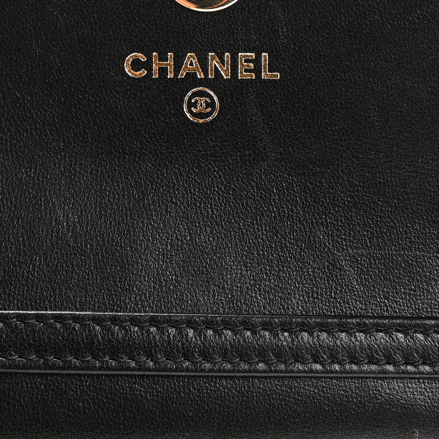 Lambskin Quilted Pearl My Shoulder Mini French Wallet On Chain WOC Black
