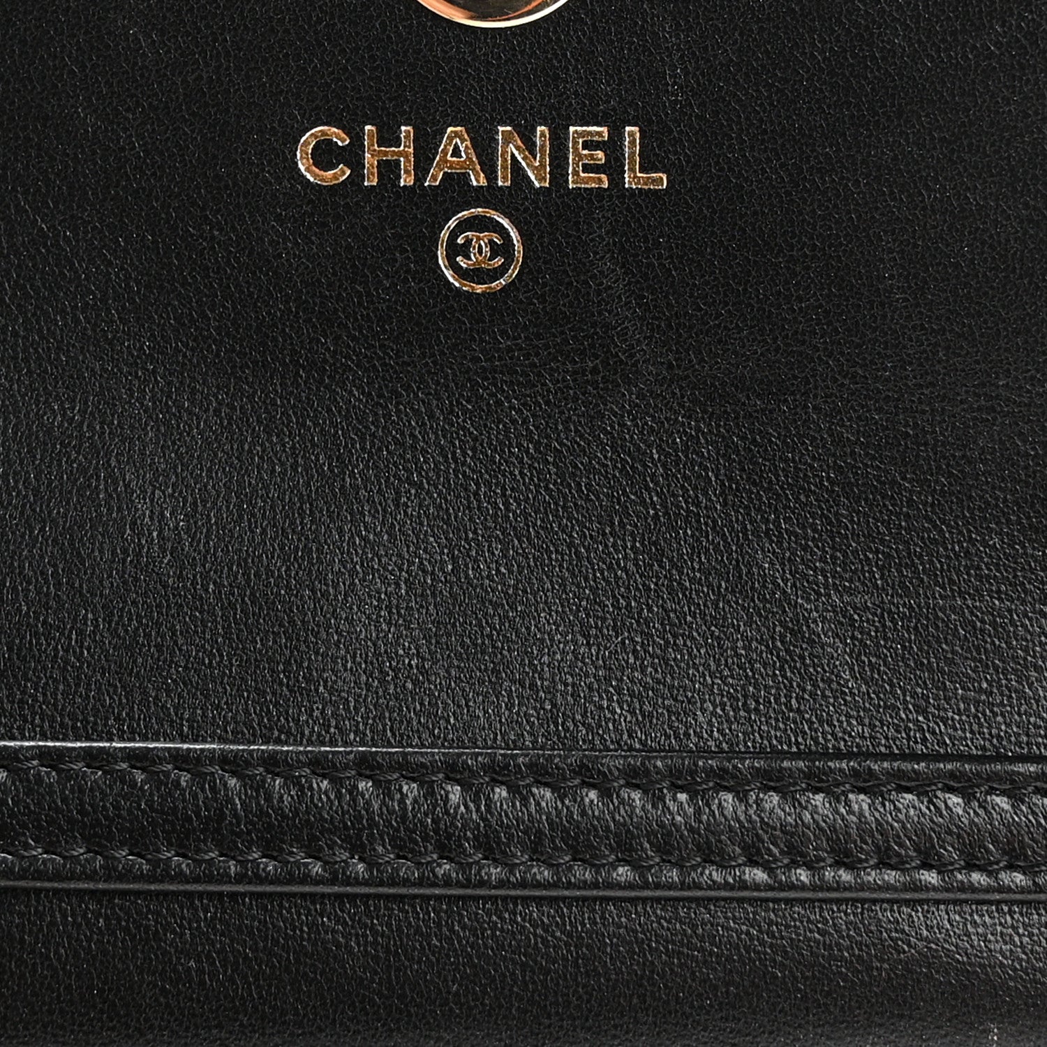 Chanel Lambskin Quilted Pearl My Shoulder Mini French Wallet On Chain WOC Black 6 of 12