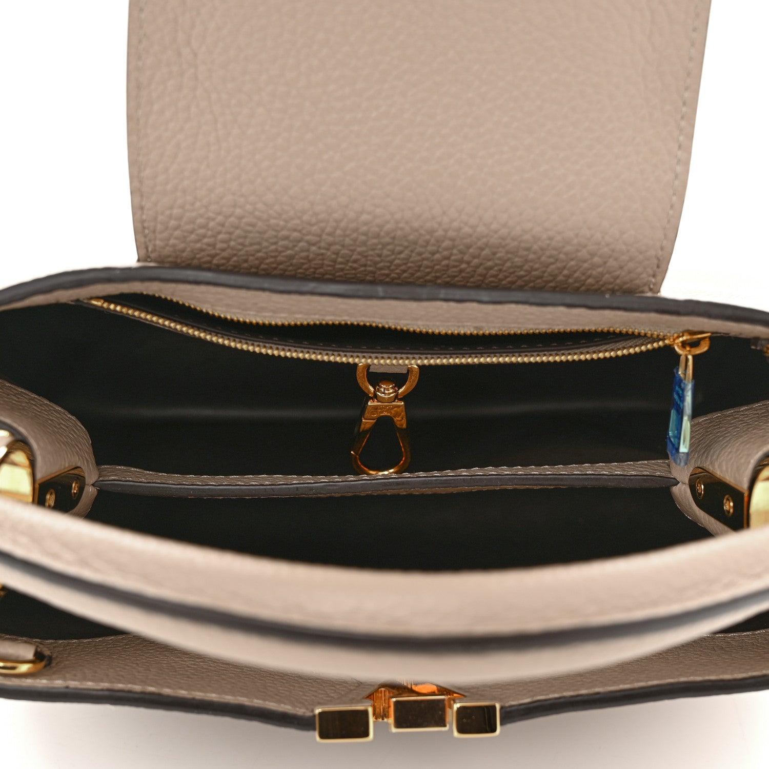 Louis Vuitton Taurillon Capucines BB Galet 6 of 10