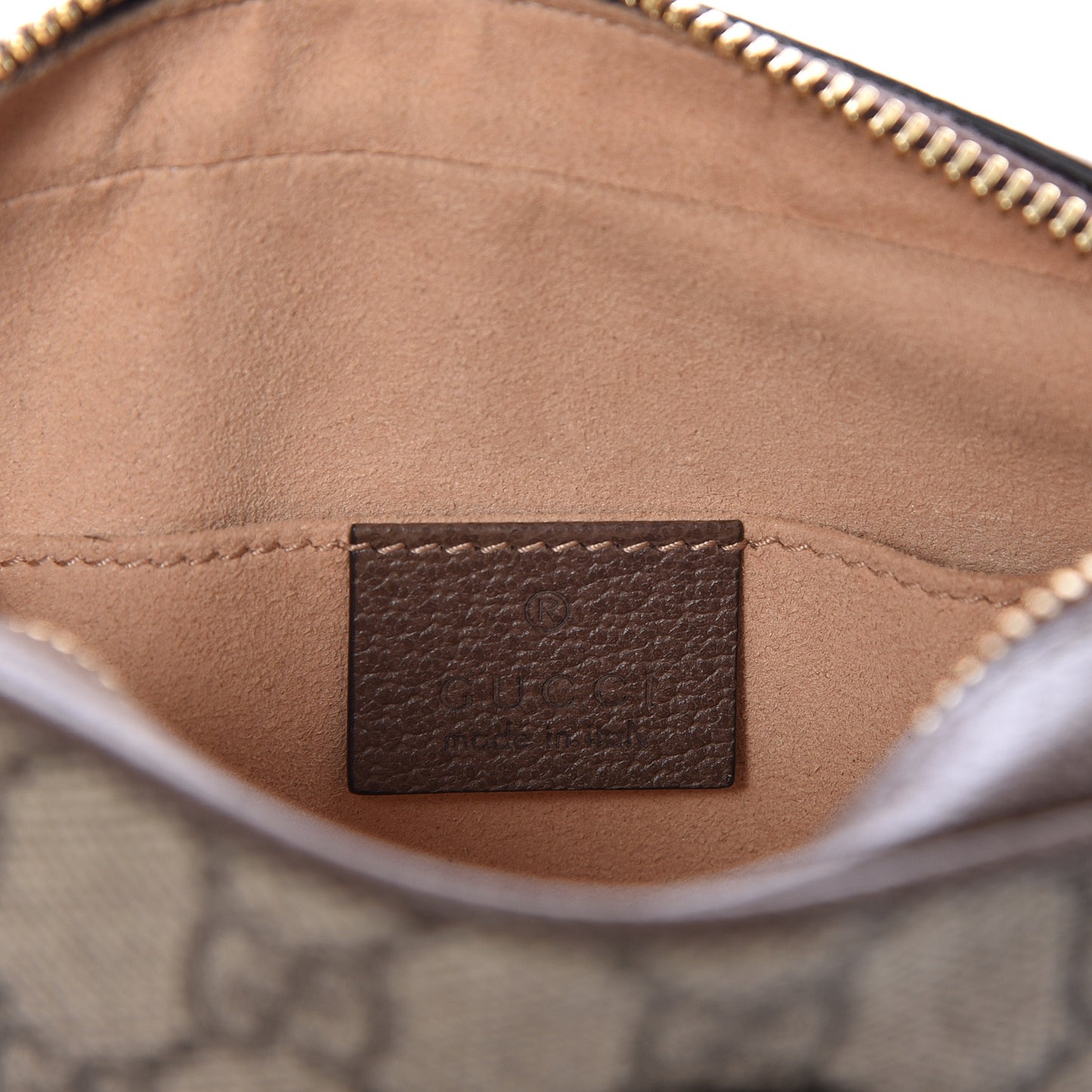 GG Supreme Monogram Web Mini Ophidia Shoulder Bag Brown