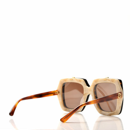 Gucci Acetate Oversized Flip Up Sunglasses GG0088S Tortoise 5 of 11
