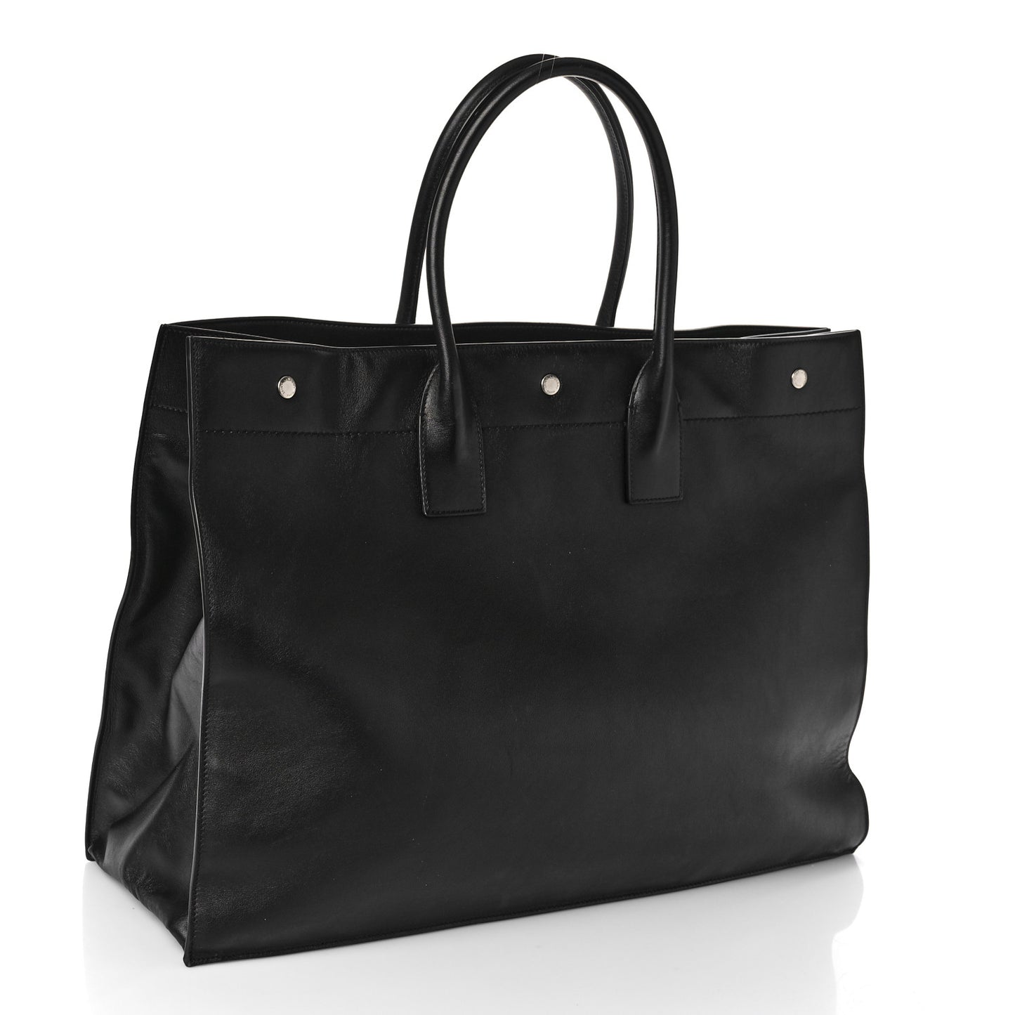Vitello Large Rive Gauche Tote Black