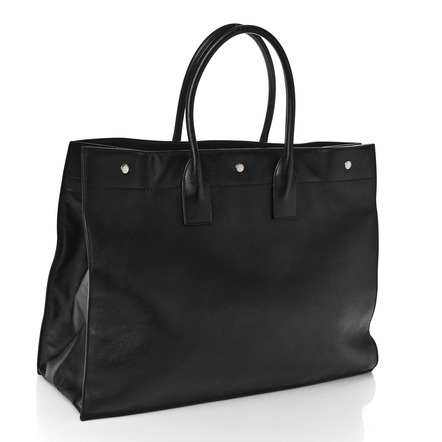 Saint Laurent Vitello Large Rive Gauche Tote Black 3 of 8